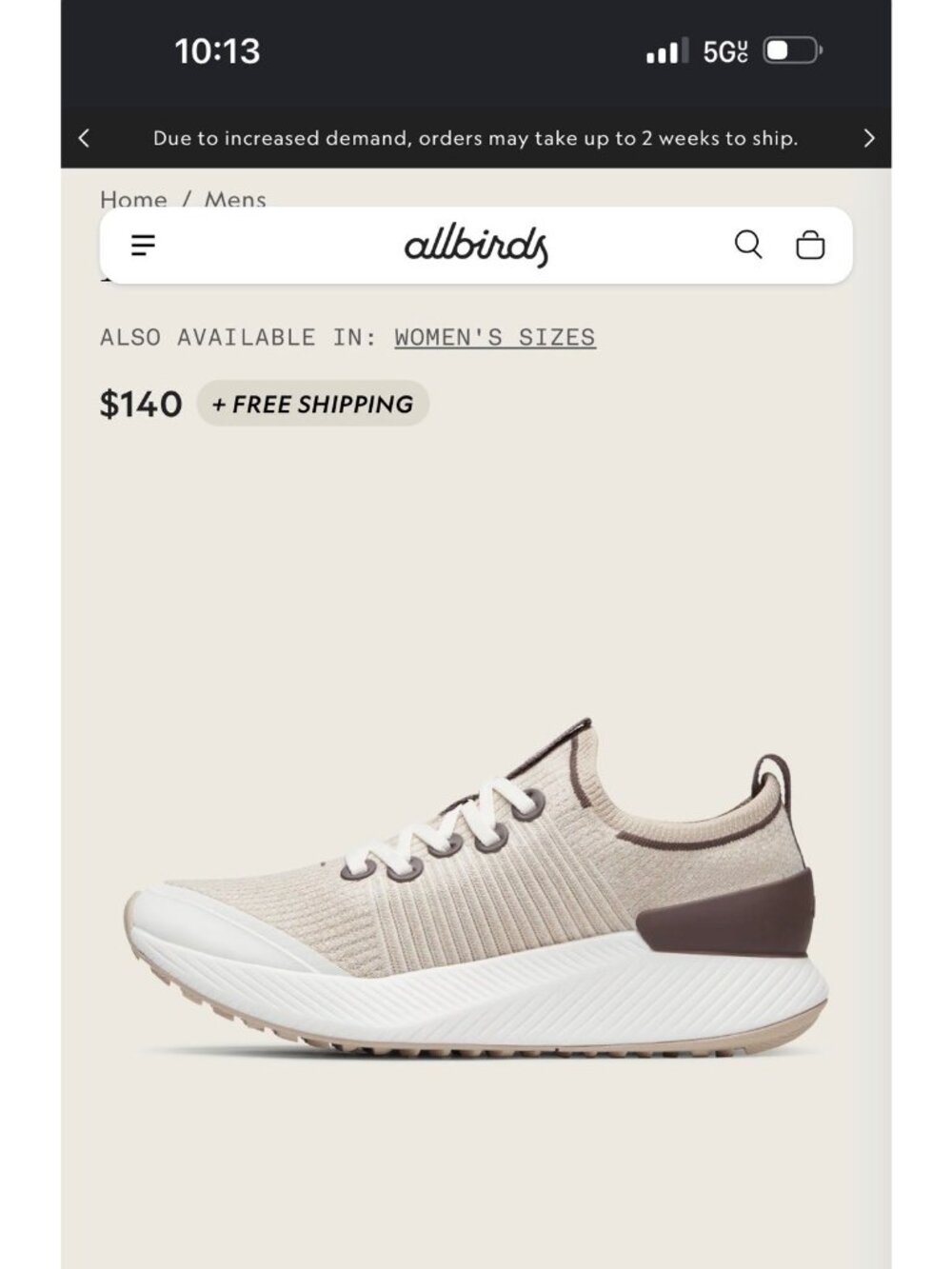 Allbirds Tree Gliders Sneakers Shoes Beige Brown Casual Comfort Women’s Size 8.5 - Picture 10 of 10